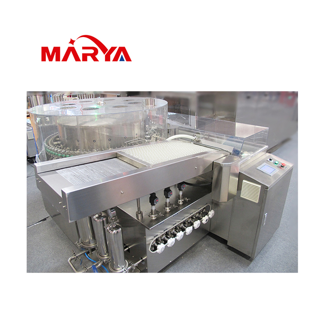 Línea de tope de tapón de llenado de líquido vial