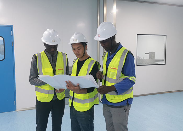 Proyecto de sala de limpieza de Tanzania HVAC4 