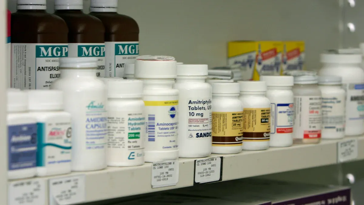 Aplicaciones de botellas farmac&eacute;uticas