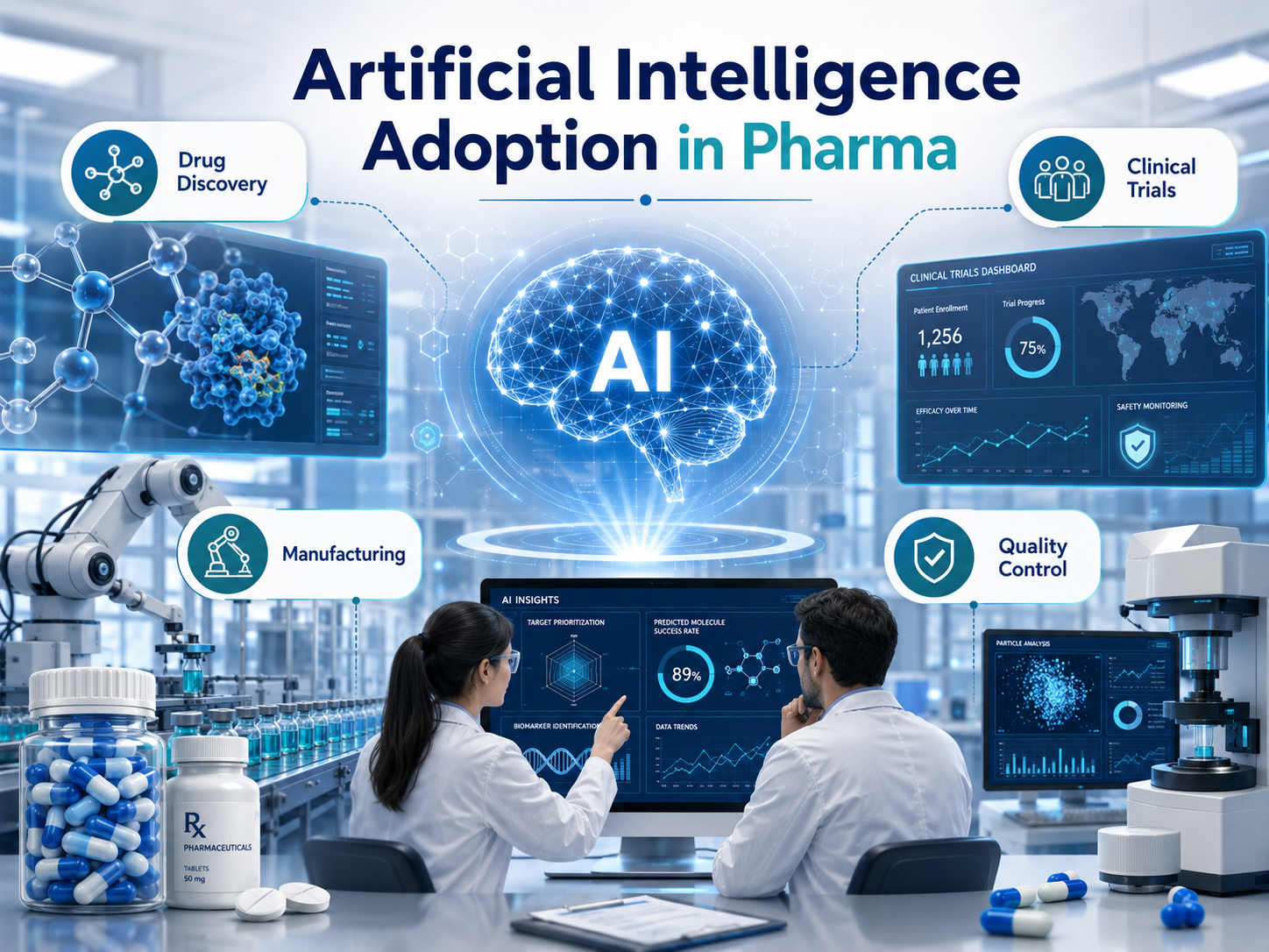Adopci&oacute;n de la inteligencia artificial en el sector farmac&eacute;utico